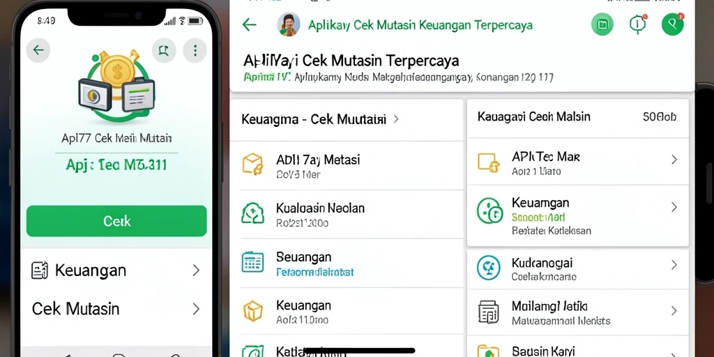Antarmuka aplikasi API77 yang modern dan fungsional untuk cek mutasi.
