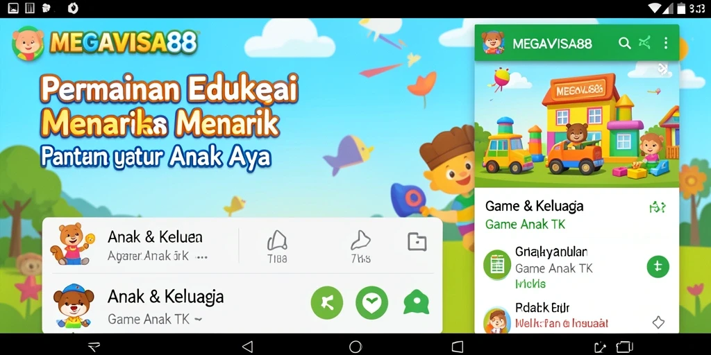 Antarmuka MEGAVISA88 yang interaktif dan menarik bagi anak-anak.