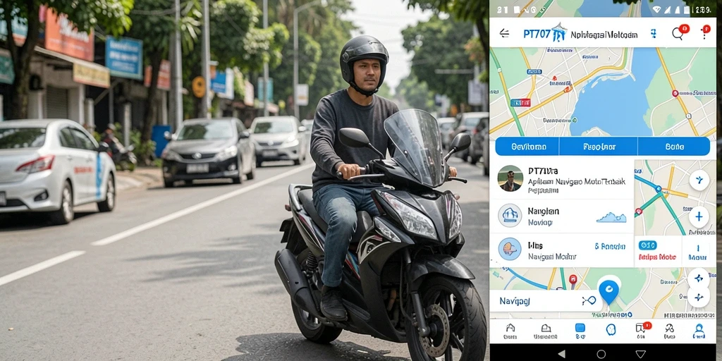 Antarmuka intuitif PT707 untuk navigasi motor yang efisien.