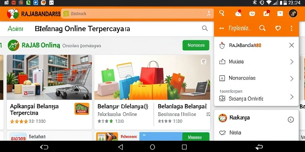 Antarmuka aplikasi RAJABANDAR88 yang menarik dan mudah digunakan.