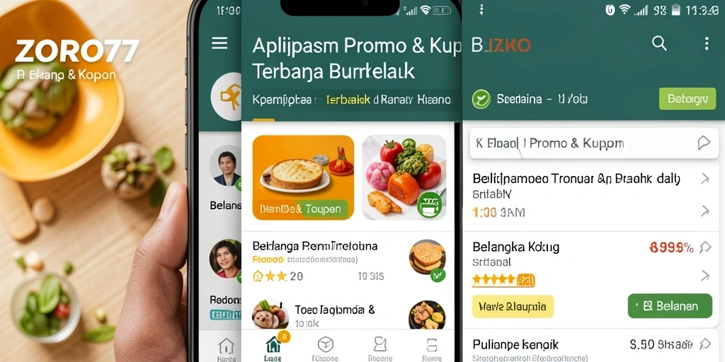 Tampilan utama ZORO77 dengan berbagai pilihan kupon diskon.