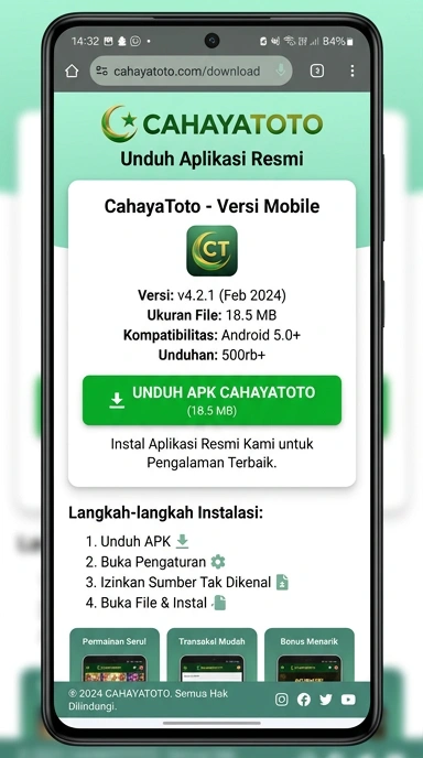 Unduh APK cahayatoto untuk Pengguna Android di Indonesia